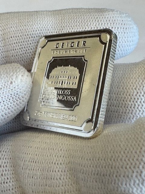SPECIAL PRICE - Geiger 20 Gram .999 Silver Bar | PeerMetals