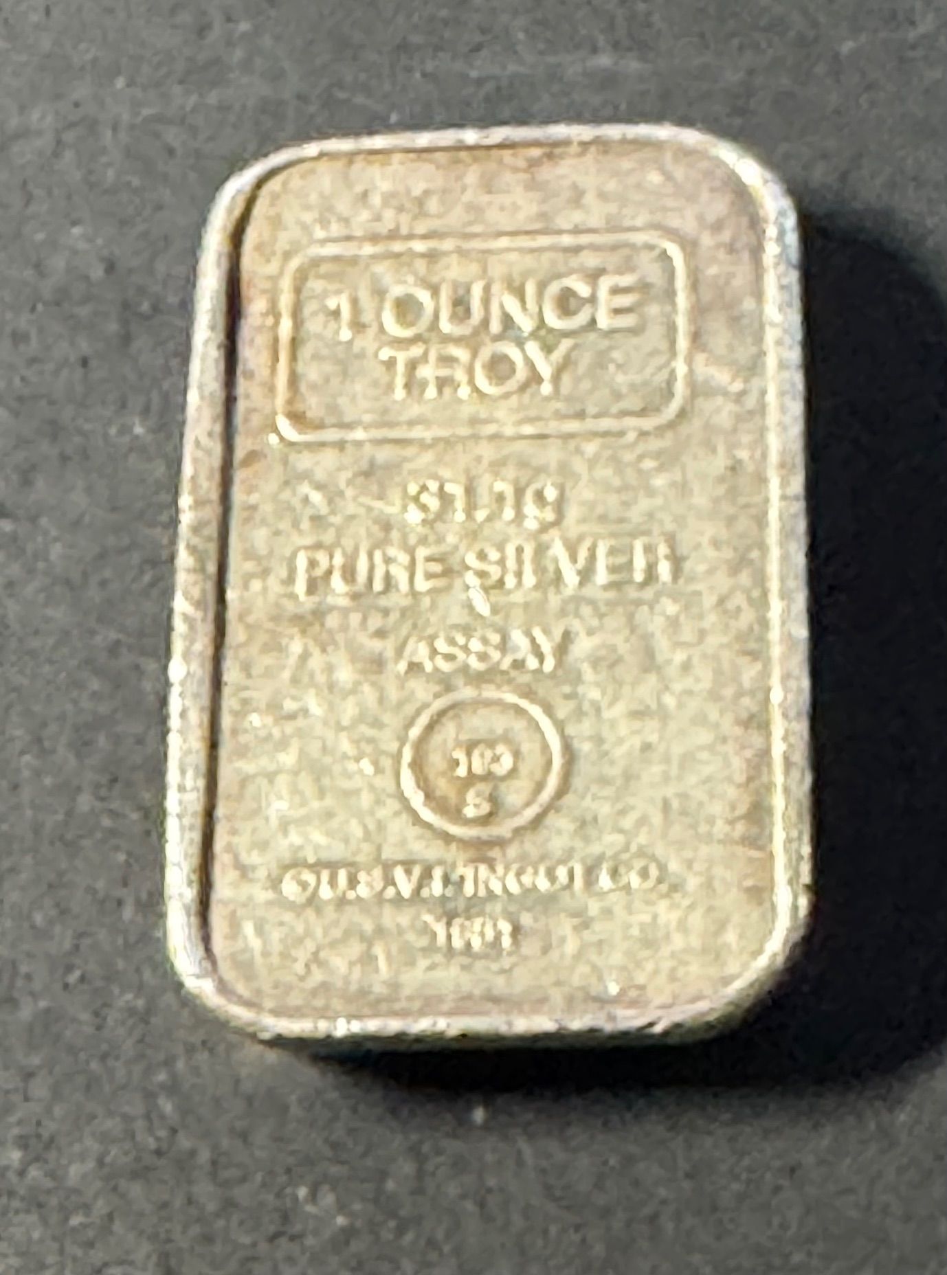 1981年 純銀バー 1オンス ANAHEIM L / U.S.V.I. Vintage 1981 Anaheim