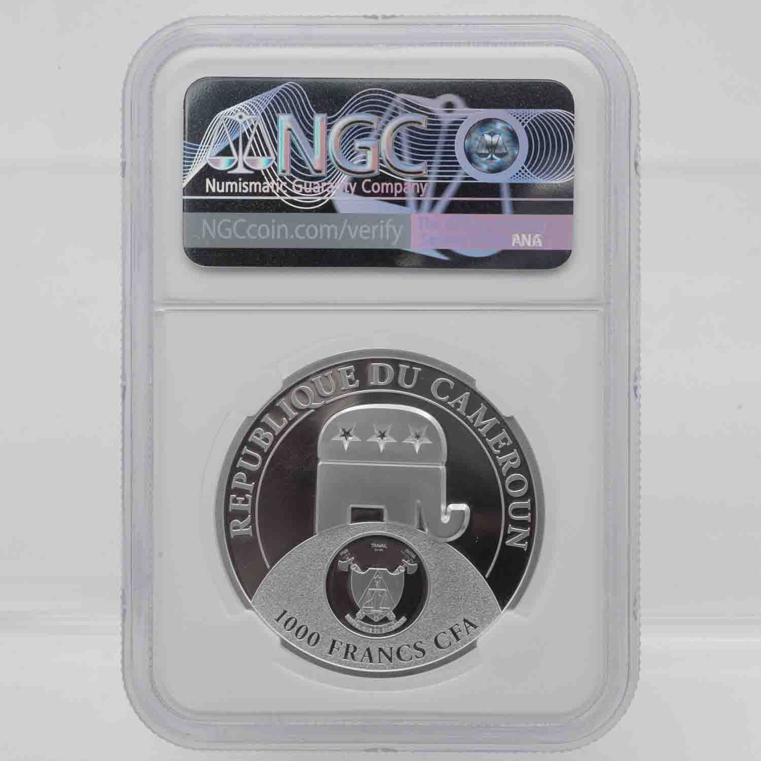 2020 Cameroon LE High Relief Trump Silver Coin NGC | PeerMetals