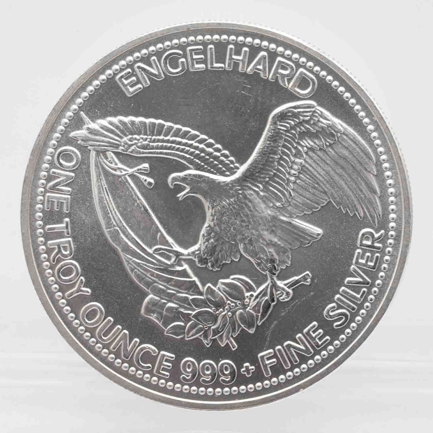 1986 Vintage Engelhard Prospector 1oz Silver Round | PeerMetals