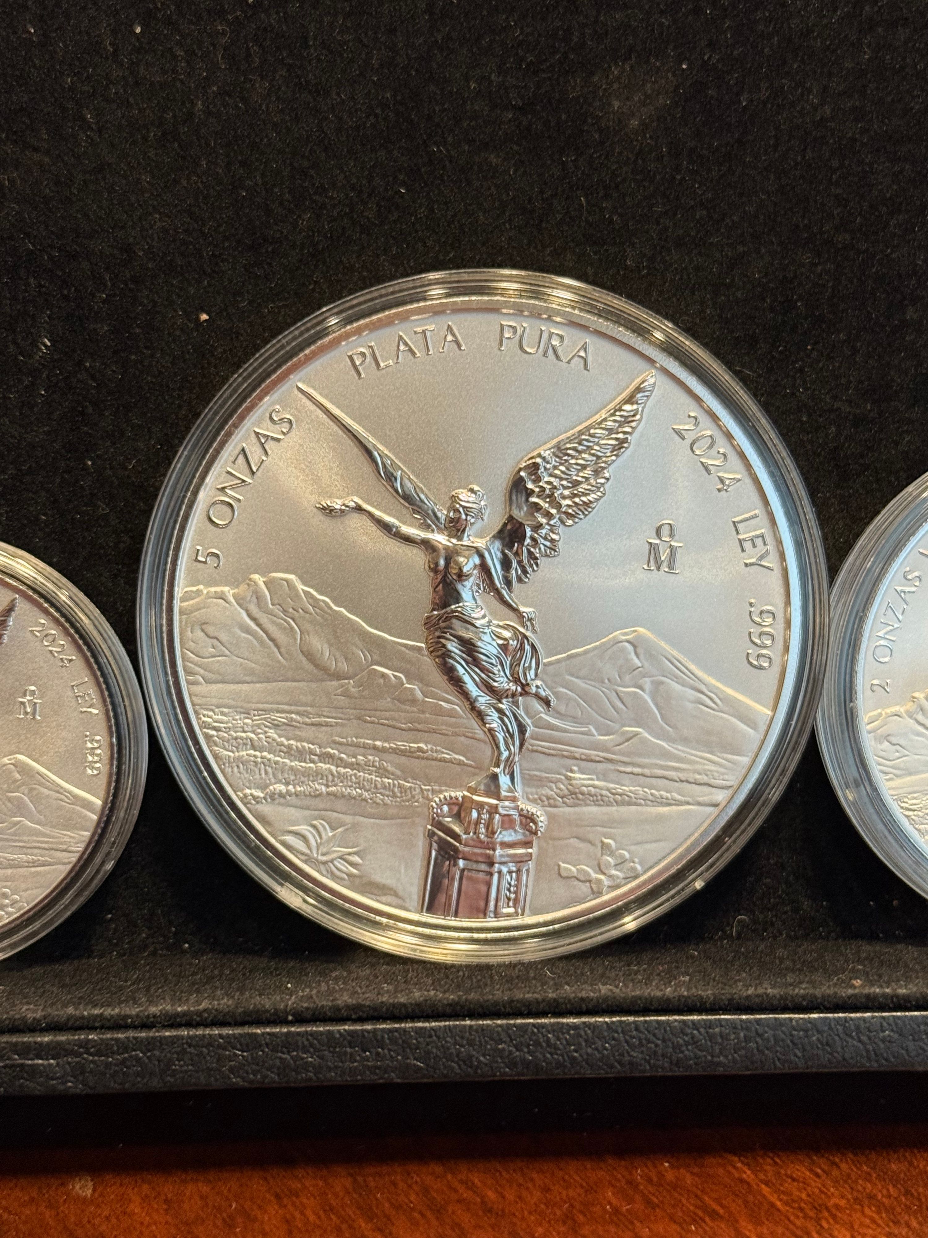 取引決定 2024 Reverse Proof Libertad Set ~ 1, 2, 5oz | PeerMetals