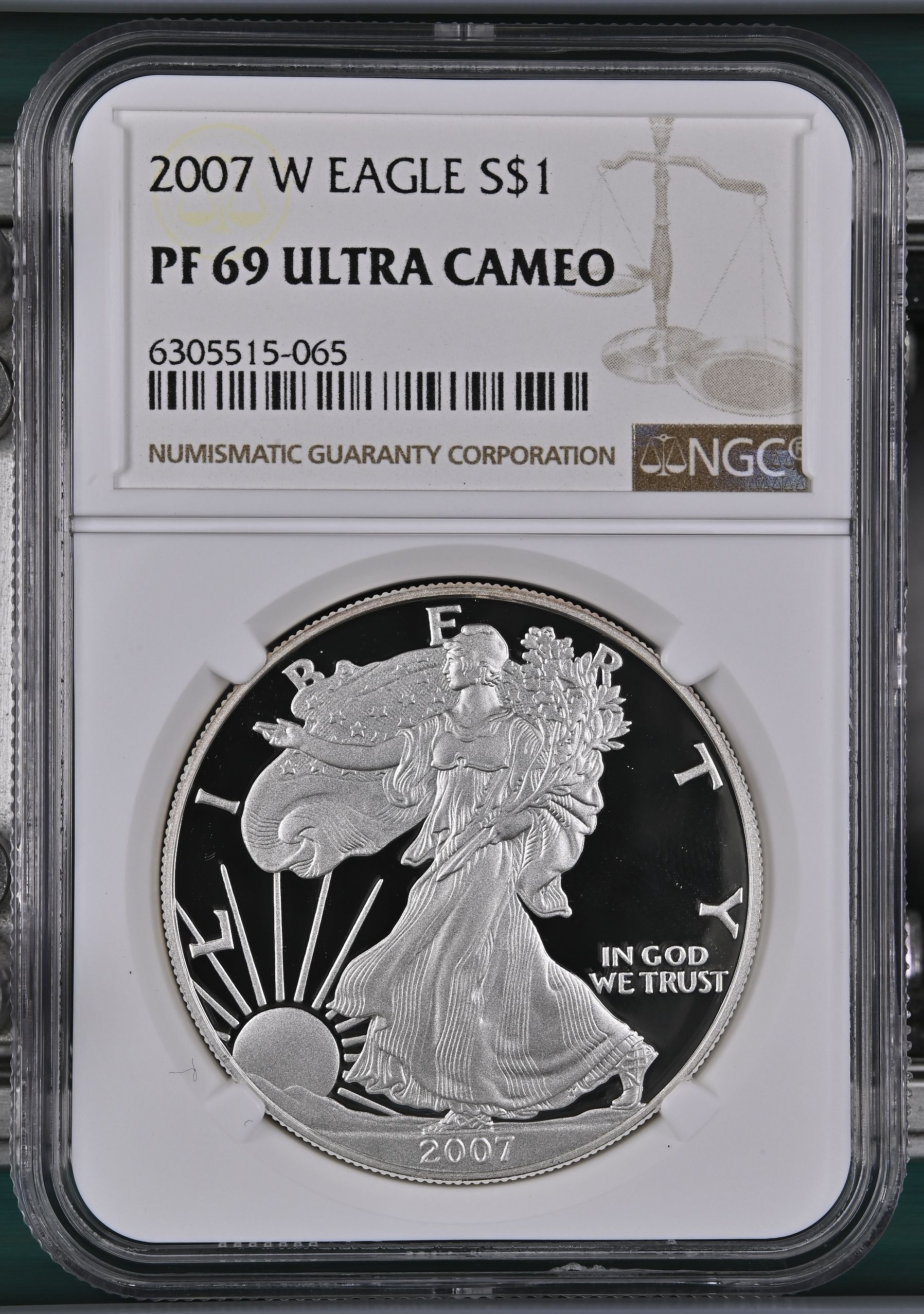 2007-W Silver Eagle NGC PF69 Ultra Cameo Proof | PeerMetals
